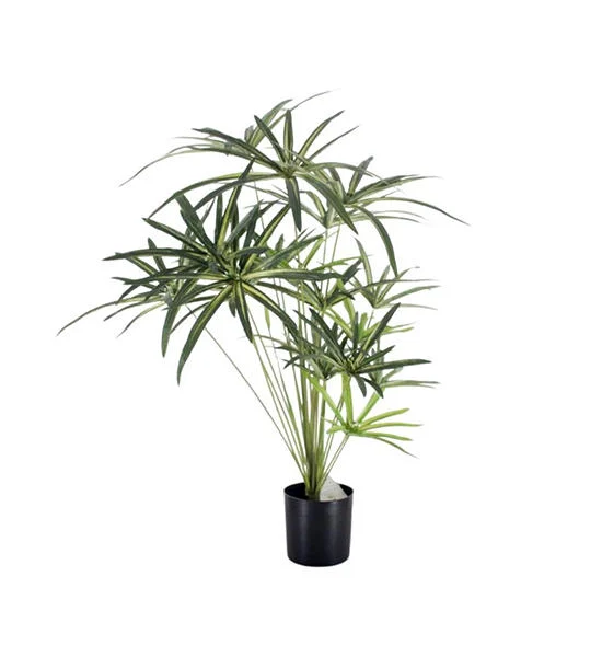 MADAM KHAJEE Natural Color Faux Cyperus Papyrus Tree - Height 50 cm Оригинал