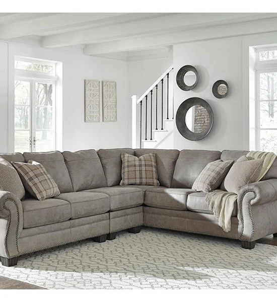 ASHLEY FURNITURE HOMESTORE Grey Corner Sofa OLSBERG/L Оригинал