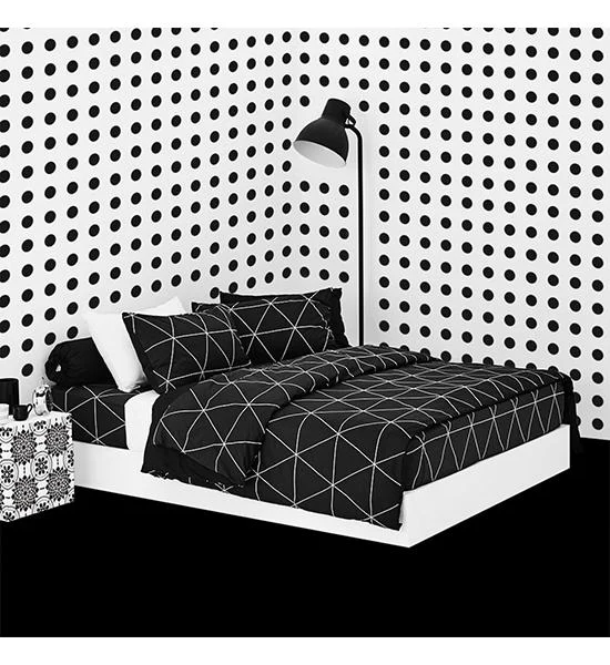 LOTUS Comforters 100" x 90" Lotus Black & White-LI-BW 01B Оригинал