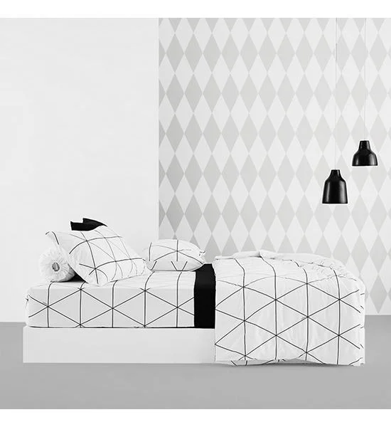 LOTUS Comforters 100" x 90" Lotus Black & White-LI-BW 01W Оригинал