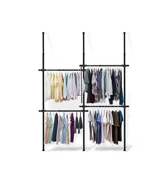 TUGU BLACK CLOTHES RACK WITH 4 BARS TUGU Оригинал