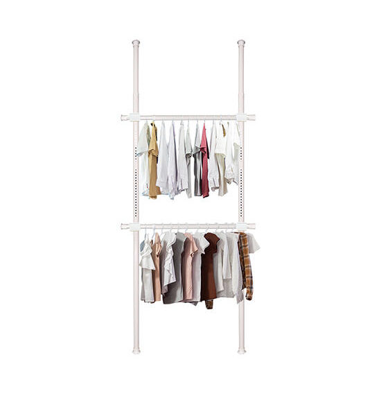 TUGU PURE WHITE  CLOTHES RACK WITH 2 BARS TUGU Оригинал