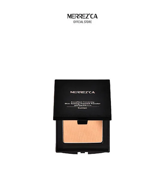 MERREZCA Excellent Coveing Skin Setting Pressed Powder SPF50/PA+++ mini #Sun Tan Оригинал