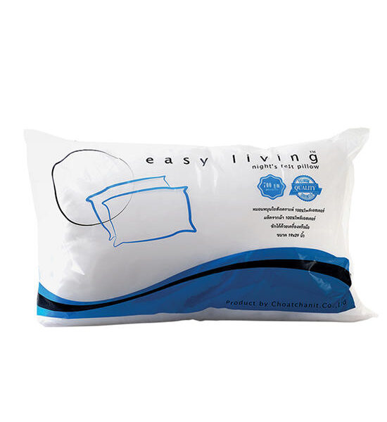 EASY LIVING White Pillow EASY LIVING ใยสังเคราะห์ Size 19 x 29 Inch Оригинал