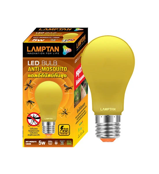 LAMPTAN LED Bulb 5 Watt ANTI MOSQUITO E27 Оригинал