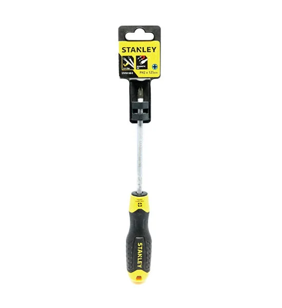 STANLEY Black-Yellow Phillips Screwdriver STMT60810-8 Size PH2 x 5.0 Inch Оригинал
