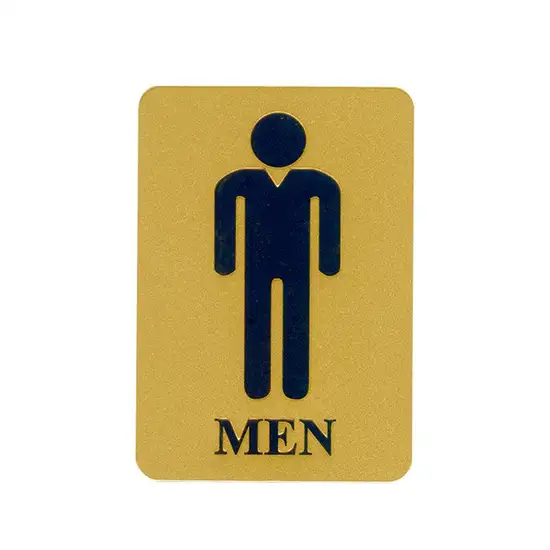 PANKO Gold MAN Signage S909 Size 8.9 x 12.7 cm Оригинал