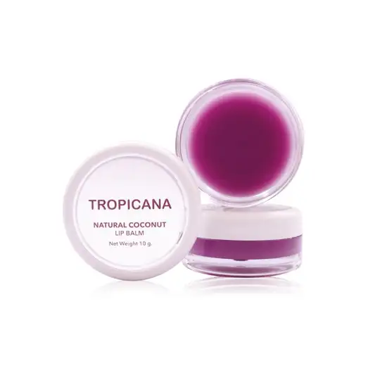 TROPICANA Cold-Pressed Coconut Oil Treatment Lip Balm with Mulberry Cheerful 10 g. Оригинал