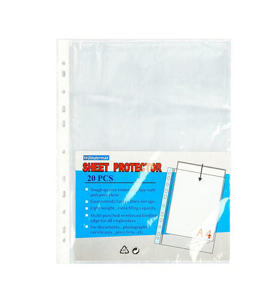 BINDERMAX BINDERMAX ซองอเนกประสงค์ รุ่น W-25-1/20 ขนาด A4 สีใส (20 ซอง) Оригинал