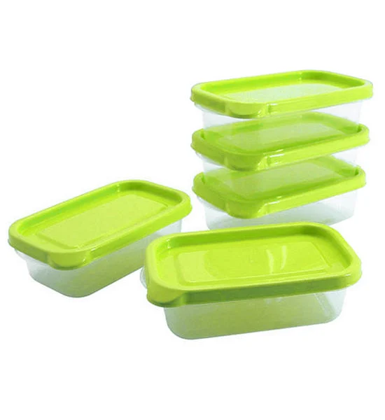 Micronware Green Square Food Container Chef Box MICRON WARE JCP-6071 Size 225 ml (Pack 5 Pcs.) Оригинал