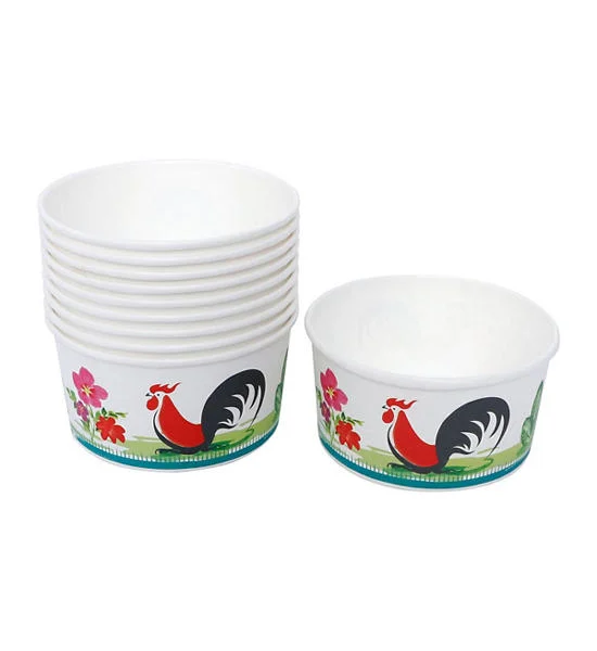 NIV White Party Paper Cup Printed Capacity 780 ml (Pack 10 Pcs.) Оригинал