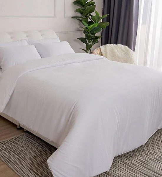 LUCKY MATTRESS 3.5 Ft. Height 14 Inches Mp 001 Micro Touch Premium Bedsheet And Duvet White Оригинал