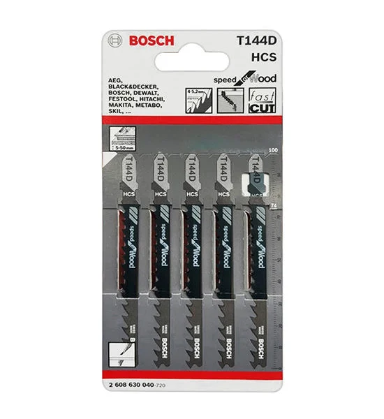 BOSCH Wood Cutting Jigsaw Blade NO. 2608630040 (5 Pcs./Pack) Оригинал