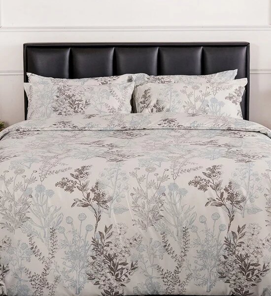 LUCKY MATTRESS 3.5 Ft. Md 011 Micro Touch Flower Style Duvet 60 X 80 Inches (152X203 Cm.) Grey Оригинал