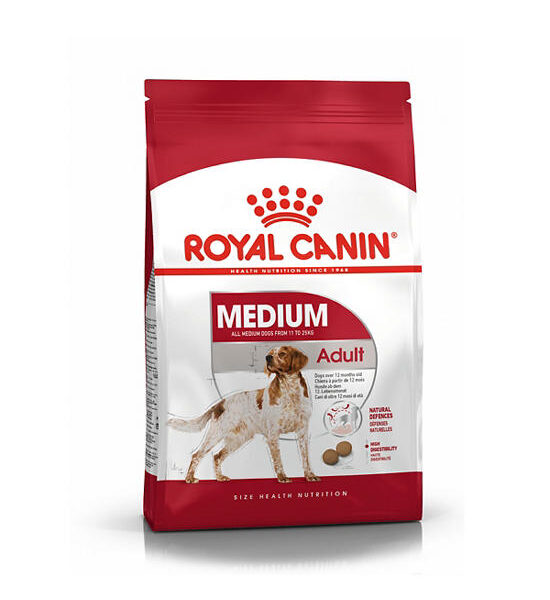 ROYAL CANIN Medium Adult Dry Dog Food 4 kg Оригинал