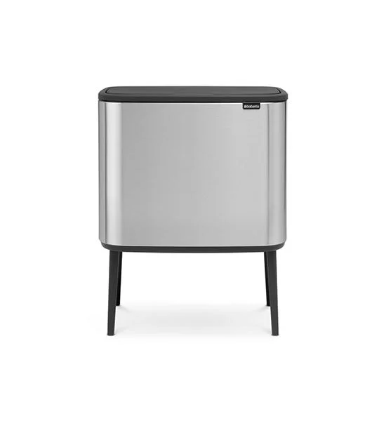 BRABANTIA BO Touch Bin, with 2 Inner Bucket 11+23 litre-Steel Fingerprint Proof Оригинал