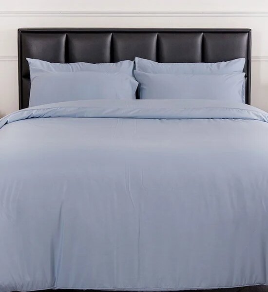 LUCKY MATTRESS 6 Ft. 14 Inches MC 002 Bedsheet And Duvet Micro Touch Earht Tone Stlye Blue Оригинал