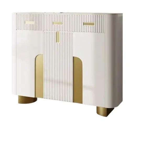 SHIRA FURNITURE White - Anti-scratch marble top console cabinet 160 cm. Оригинал