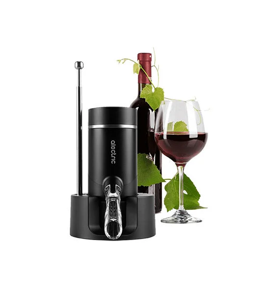 ALECTRIC Black wine dispenser with aeration system Оригинал