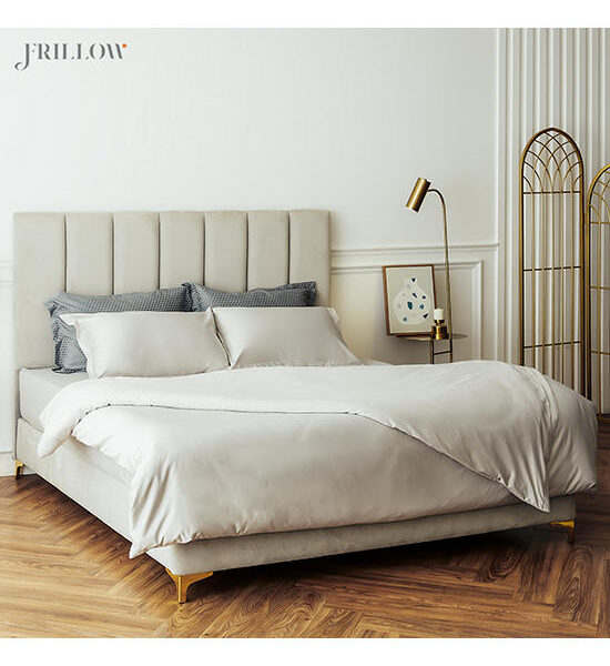 FRILLOW Pillow Case - : The Signature Collection, Design - Bright Beige Оригинал