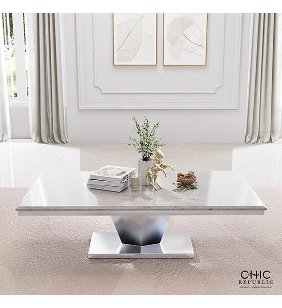 CHIC REPUBLIC White Coffee Table JASPER PLUS-CH/130 MARBLE Оригинал