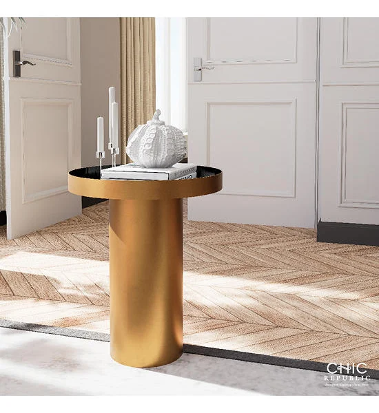 CHIC REPUBLIC Gold/Black Side Table ANGELO/46 Оригинал