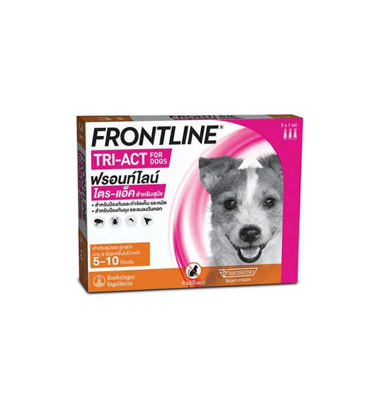FRONTLINE TRI-ACT Flea and Tick Treatment for Dogs (5-10 kg) Оригинал