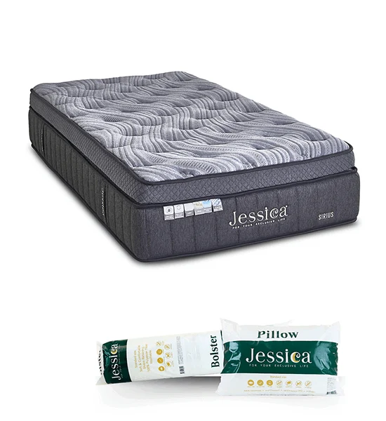 JESSICA BEDDING Bamboo Charcoal knit fabric + Pocket spring 7 zone Mattress Model ZIRIUS size 3.5 FT Оригинал