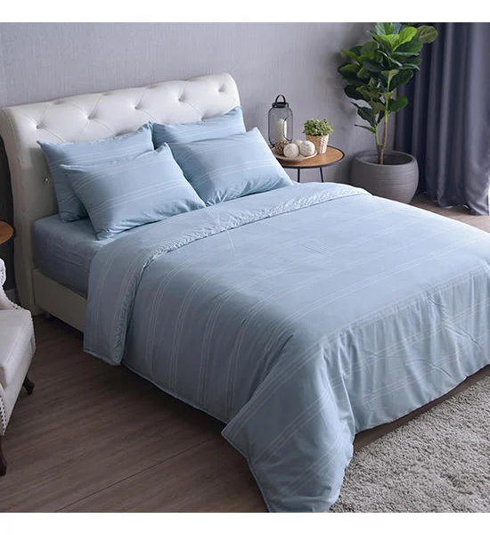 LUCKY MATTRESS 3.5 FT. CD 016 BED SHEET COTTON 100% SIGNATURE COTTON COLLECTION LIGHT BLUE Оригинал