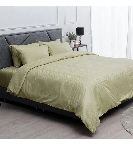 LUCKY MATTRESS 6 FT. JC 002 COTTON JACQUARD DUVET COVER (228 X 254 CM.) CHAMPAGNE Оригинал