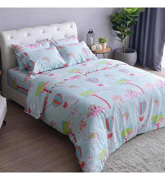 LUCKY MATTRESS 3.5 FT. CD 003 BED SHEET COTTON 100% SIGNATURE COTTON COLLECTION LIGHT BLUE Оригинал