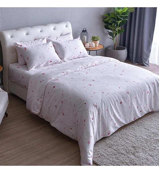 LUCKY MATTRESS 3.5 FT. CD 017 BED SHEET COTTON 100% SIGNATURE COTTON COLLECTION PINK Оригинал