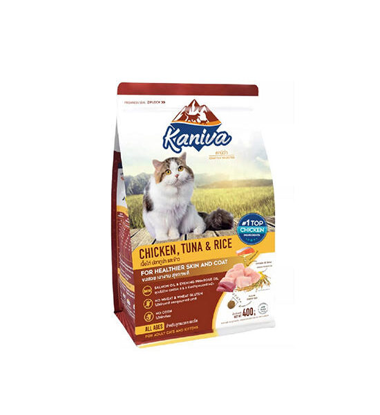 KANIVA Dry Food Chicken Tuna And Rice Formula For Cat All Stage All Breed 400 G Оригинал