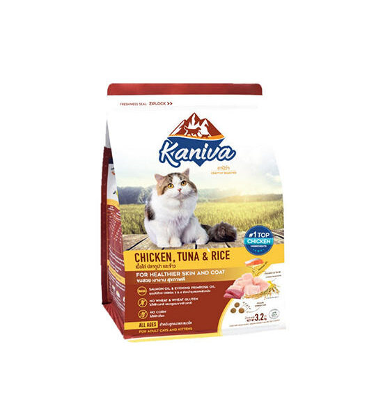 KANIVA Dry Food Chicken Tuna And Rice Formula For Cat All Stage All Breed 3.2 Kg Оригинал