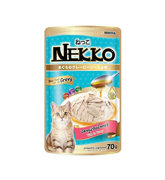 NEKKO Tuna In Gravy Wet Cat Food 70 G, 1 Piece Оригинал