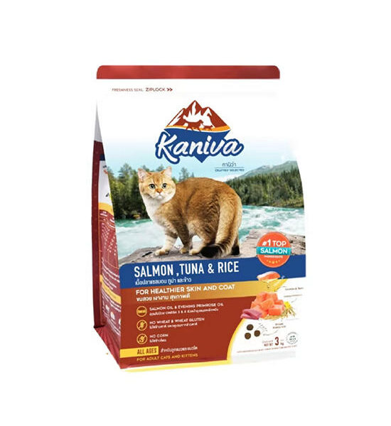 KANIVA Dry Food Salmon Tuna And Rice Formula For Cat All Stage All Breed 3 Kg Оригинал
