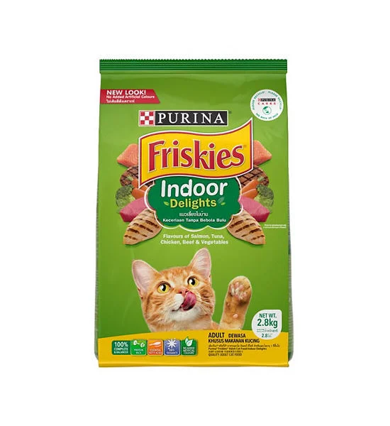Friskies Indoor Delights Anti-Hairball Formula Dry Cat Food 2.8 Kg Оригинал