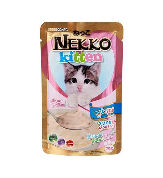 NEKKO Tuna Mousse Wet Food For Kittens 70 G, 1 Piece Оригинал