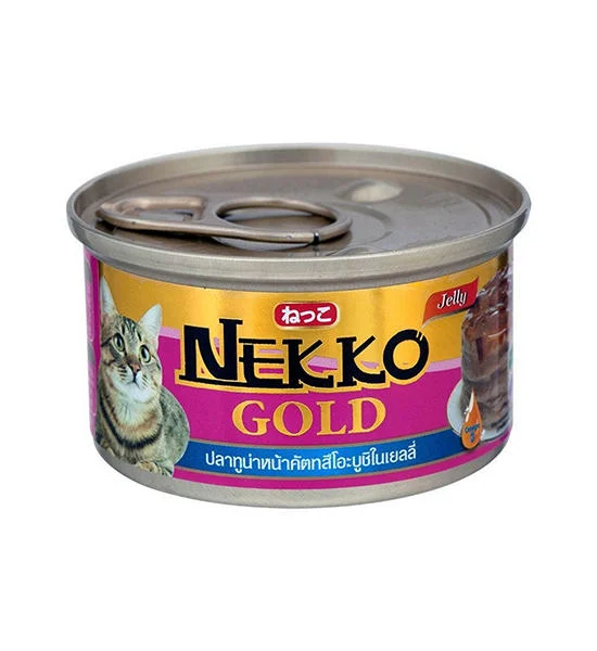NEKKO Tuna Topping Katsuobushi In Jelly Wet Food For Cats 85 G Оригинал