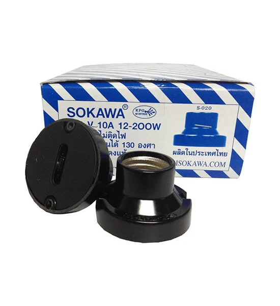 SOKAWA Black Lamp Holder Copper E27 S-020 Оригинал