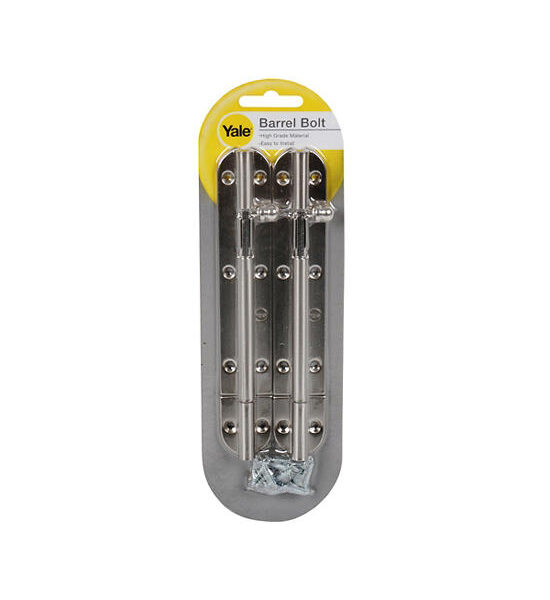 YALE Steel bolt (BA-90706SNP2), Size 6 Inch, (Pack 2 Pcs.), Matt Nickel Оригинал