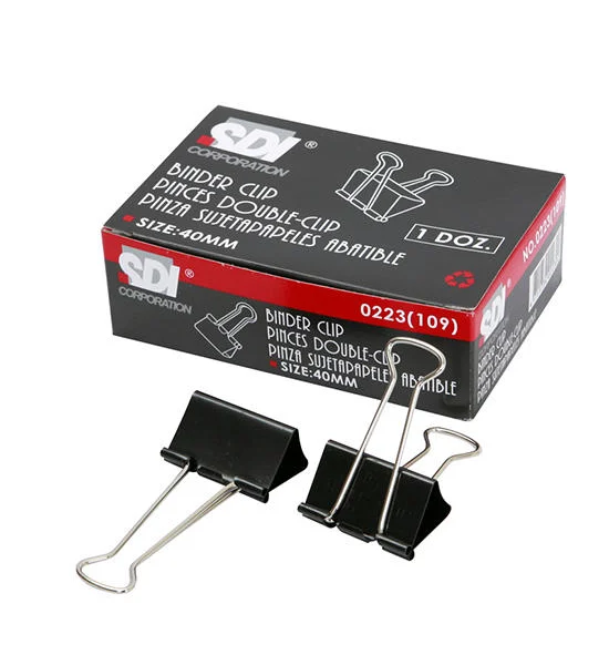 SDI SDI คลิปดำ รุ่น 0223 ขนาด 1 5/8" (กล่อง 12 ตัว) Оригинал