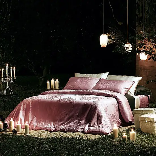 OMAZZ Duvet Cover 90"x100" (1pcs.) - Tencel Jacquard – Klasso 02 Pink Оригинал