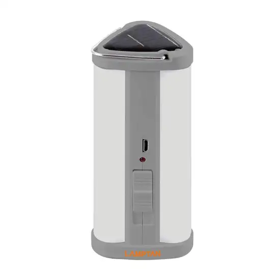 LAMPTAN Grey LED Solar Flashlight 1 + 6W TRIPLE Оригинал