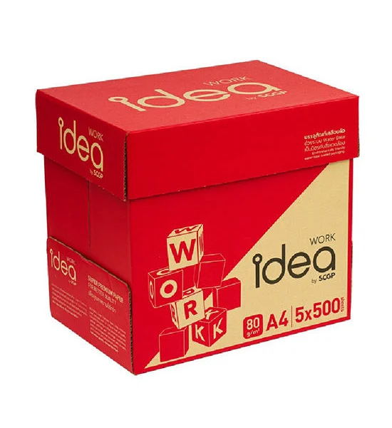IDEA WORK IDEA WORK กระดาษถ่ายเอกสาร A4 80แกรม (แพ็ค5รีม) Оригинал