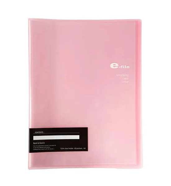 E-FILE View Binder Pink Оригинал