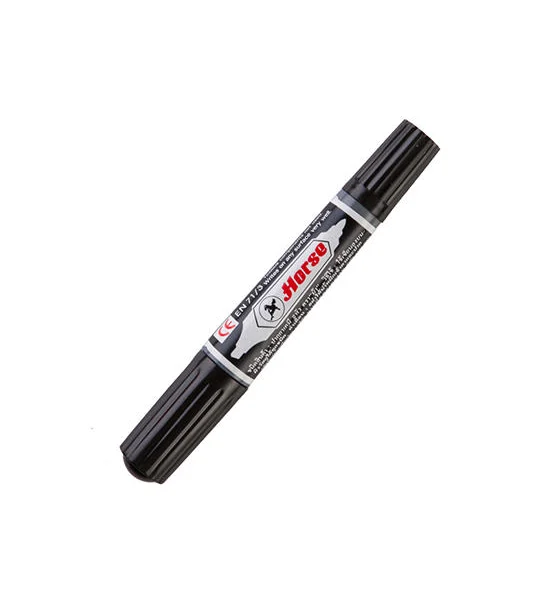 HORSE Twin Tip Permanent Marker (3/pack) Black Оригинал