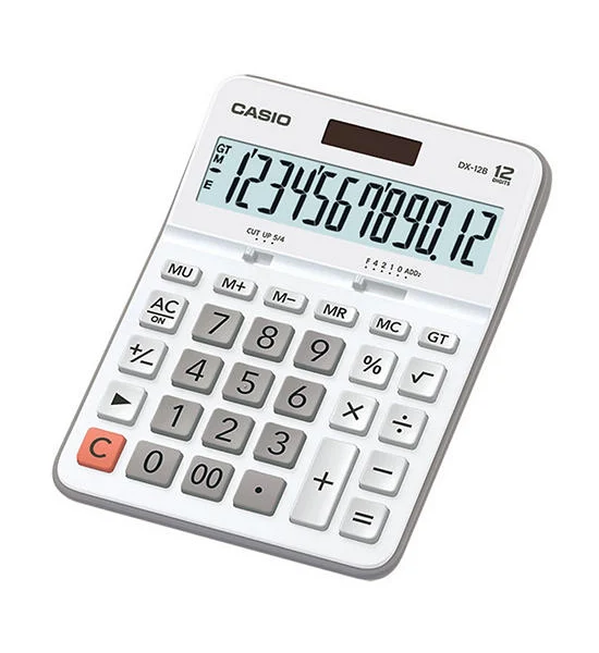CASIO CASIO เครื่องคิดเลข รุ่น DX-12B-WE สีขาว Оригинал