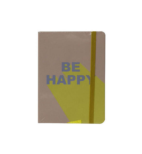 NO BRAND สมุดโน๊ตปกแข็ง BRAND TRADING ลาย Be Happy ขนาด A6 Оригинал