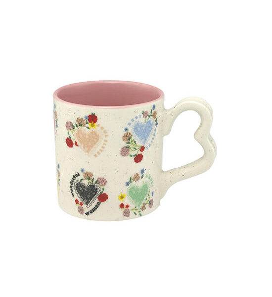 Cath Kidston White Love Mug Frill Heart Flowers Оригинал